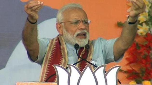 Prime Minister Narendra Modi addresses public rally in Kalahandi. (ANI Photo) Prime Minister Narendra Modi addresses public rally in Kalahandi. (ANI Photo)