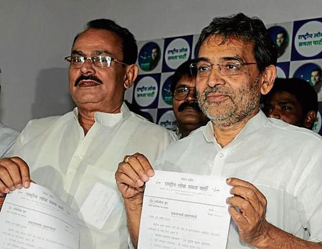 Rashtriya Lok Samata Party (RLSP) is a part of Grand Alliance in Bihar and is contesting on five seats.(HT Photo) Rashtriya Lok Samata Party (RLSP) is a part of Grand Alliance in Bihar and is contesting on five seats.(HT Photo)