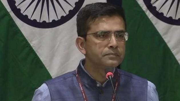 MEA spokesperson Raveesh Kumar on Thursday said Pakistan has not addressed India’s concerns over Kartarpur corridor talks.(ANI) MEA spokesperson Raveesh Kumar on Thursday said Pakistan has not addressed India’s concerns over Kartarpur corridor talks.(ANI)