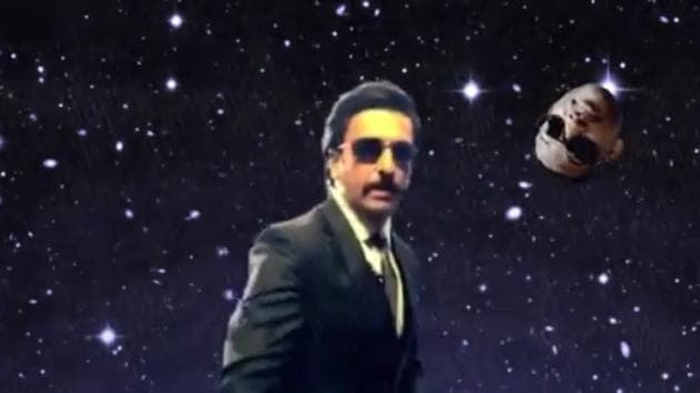 Ranveer Singh in a screengrab from his new video, dedicated to Will Smith.(Instagram)