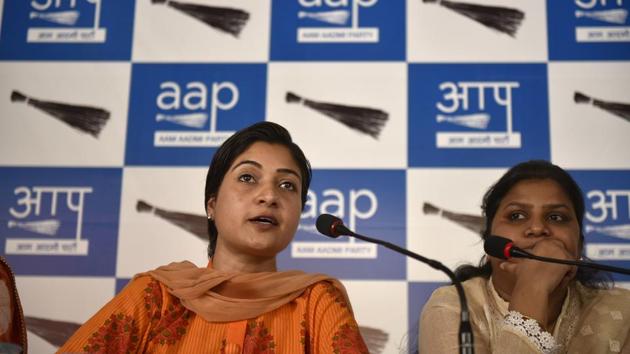 Alka Lamba claimed that she had been asked to resign from the party for the fourth time.(HT Photo)