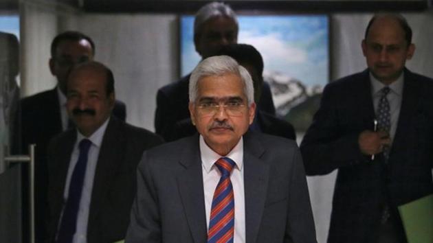 Reserve Bank of India (RBI) Governor Shaktikanta Das on Thursday said that the GDP growth had been revised downwards from 7.4 per cent to 7.2 per cent (REUTERS) Reserve Bank of India (RBI) Governor Shaktikanta Das on Thursday said that the GDP growth had been revised downwards from 7.4 per cent to 7.2 per cent (REUTERS)