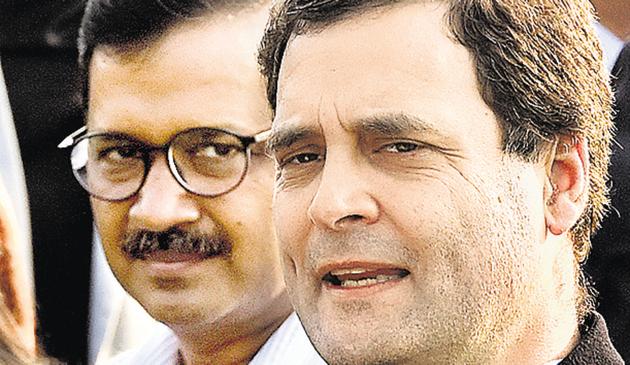 The ruling AAP has proposed to give two seats to Congress which has instead demanded three - New Delhi, Chandni Chowk and North East Delhi, sources in both the parties claimed.(Sonu Mehta/HT PHOTO) The ruling AAP has proposed to give two seats to Congress which has instead demanded three - New Delhi, Chandni Chowk and North East Delhi, sources in both the parties claimed.(Sonu Mehta/HT PHOTO)