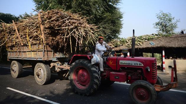 A farmer transports sugarcane to sell at a nearby market on the outskirts of Ayodhya. “Last year’s payments are still due. I have lost interest in farming but there is nothing else to do,” he told AFP. (Sanjay Kanojia / AFP) A farmer transports sugarcane to sell at a nearby market on the outskirts of Ayodhya. “Last year’s payments are still due. I have lost interest in farming but there is nothing else to do,” he told AFP. (Sanjay Kanojia / AFP)