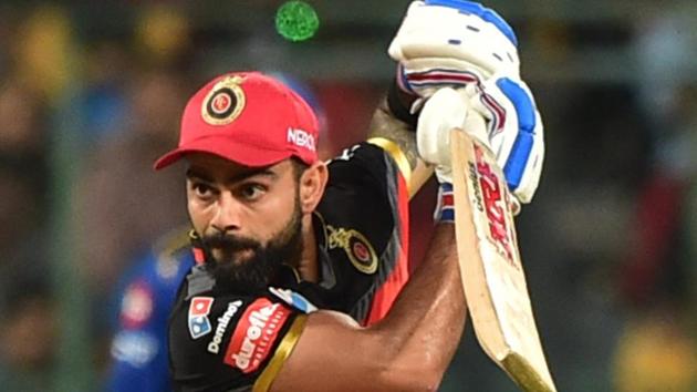 RCB batsman Virat Kohli plays a shot during the Indian Premier League 2019.(PTI) RCB batsman Virat Kohli plays a shot during the Indian Premier League 2019.(PTI)