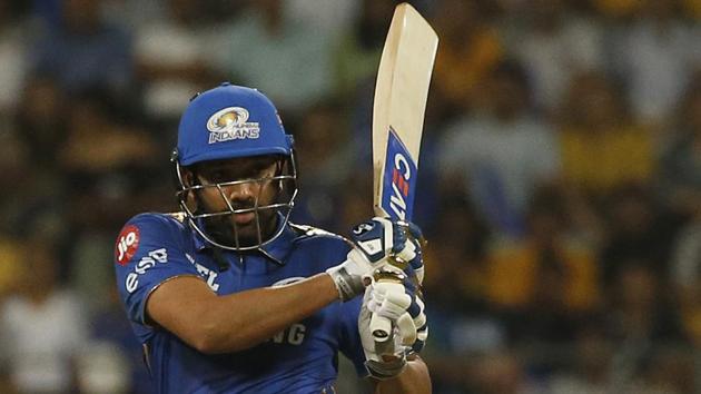 Mumbai Indians Rohit Sharma bats during the IPL T20. (AP)