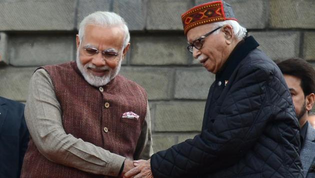 Prime Minister Narendra Modi with Lal Krishna Advani.(HT file photo) Prime Minister Narendra Modi with Lal Krishna Advani.(HT file photo)