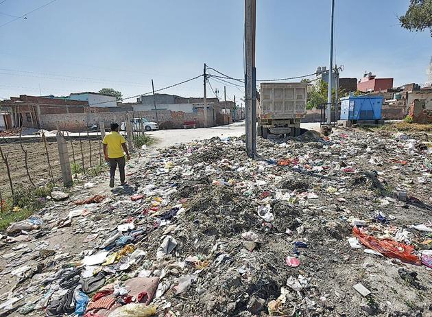 Roads were paved and lit in the village adopted by MP Manoj Tiwari, but water and proper medical care is wanting (HT Photo) Roads were paved and lit in the village adopted by MP Manoj Tiwari, but water and proper medical care is wanting (HT Photo)