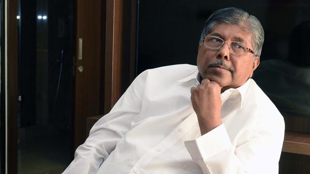 About turncoats from Congress and NCP joining the BJP in the last few days, Patil said these leaders from western Maharashtra had joined BJP as the cooperative sector they work in was in trouble.(Pratham Gokhale/HT Photo) About turncoats from Congress and NCP joining the BJP in the last few days, Patil said these leaders from western Maharashtra had joined BJP as the cooperative sector they work in was in trouble.(Pratham Gokhale/HT Photo)