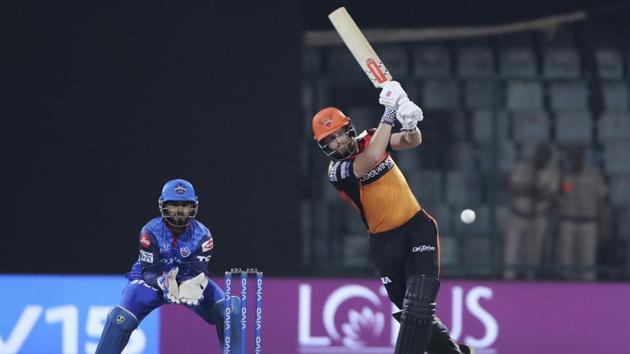 Sunrisers Hyderabad batsman Jonny Bairstow plays a shot. (AP)