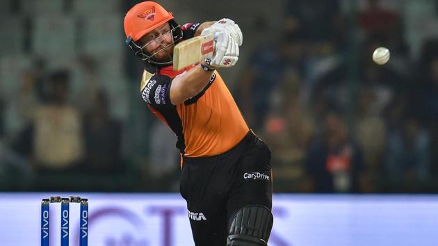 SRH player Jonny Bairstow plays a shot against DC during the Indian Premier League 2019. (PTI)