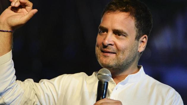 At a time when biopics are the flavour of the season, Congress president Rahul Gandhi when asked about such a film on him at an interaction with students in Pune.(PTI)
