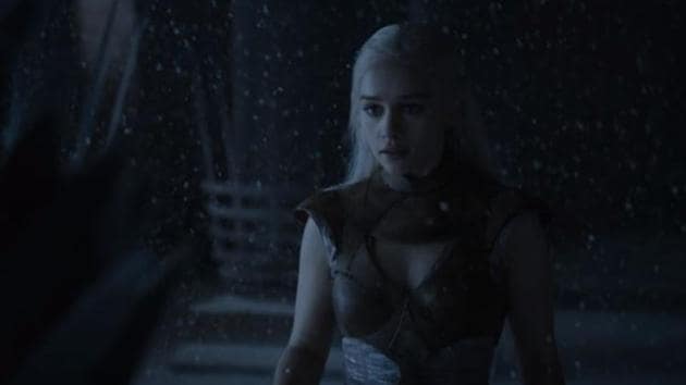 Emilia Clarke in a still from Game of Thrones.