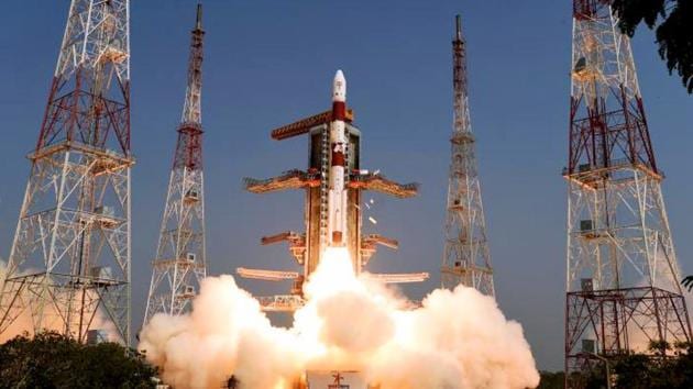 ISRO’s PSLVC45 launches from the Satish Dhawan Space Centre, carrying EMISAT & 28 customer satellites on board in Sriharikota off the coast of Andhra Pradesh. (ANI) ISRO’s PSLVC45 launches from the Satish Dhawan Space Centre, carrying EMISAT & 28 customer satellites on board in Sriharikota off the coast of Andhra Pradesh. (ANI)