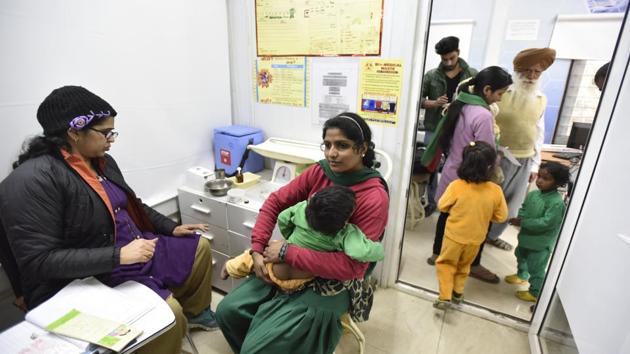 Mohalla clinics a model for universal health coverage(Photo by Virendra Singh Gosain/ Hindustan Times)(Hindustan Times)