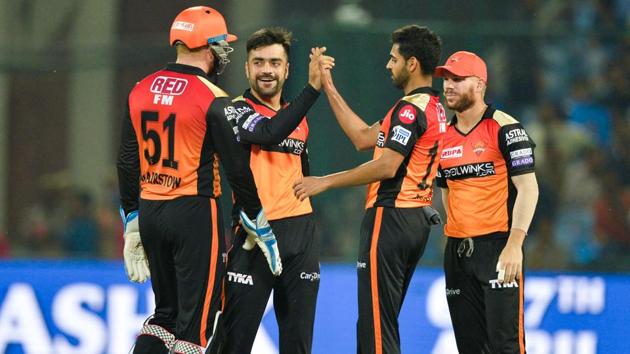 File image of SRH players(AFP)