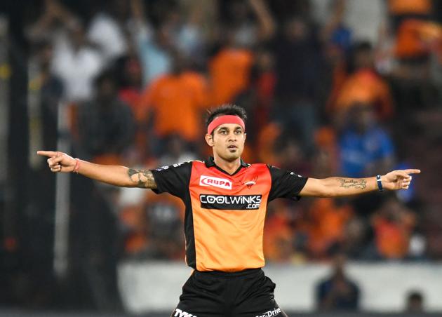 Siddarth Kaul was the pick of the bowlers for SRH with figures of 2/34. (AFP)