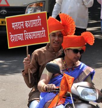 It is celebrated in and near Maharashtra and Goa on the first day of the Chaitra month to mark the beginning of the New year according to the lunisolar Hindu calendar. (HT PHOTO) 