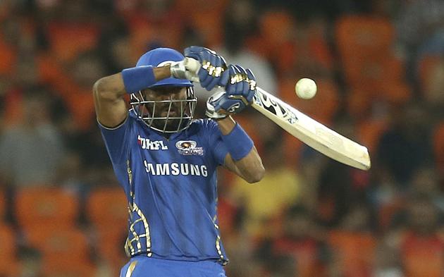 Mumbai Indian's Krunal Pandya was dismissed for six runs as Mumbai kept losing wickets at regular intervals. (AP)