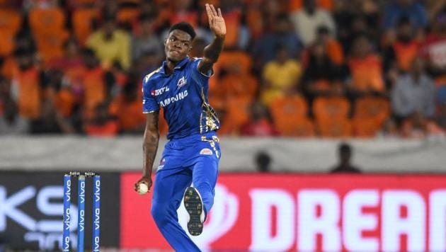 Mumbai Indians cricketer Alzarri Joseph bowls during the 2019 Indian Premier League (AFP) Mumbai Indians cricketer Alzarri Joseph bowls during the 2019 Indian Premier League (AFP)