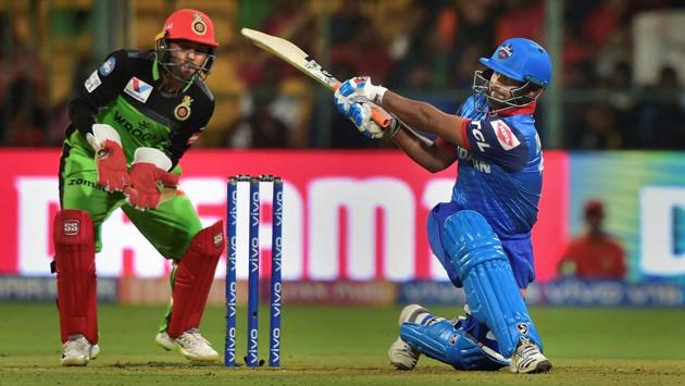 Delhi Capitals (DC) batsman Rishabh Pant plays a shot. (PTI)