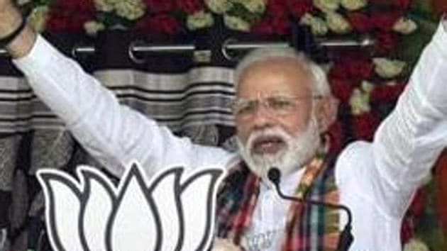 Though he brought up the Citizenship (Amendment) Bill in his West Bengal rally, PM Narendra Modi opted to steer clear of the topic in his subsequent addresses in Tripura and Manipur.(PTI) Though he brought up the Citizenship (Amendment) Bill in his West Bengal rally, PM Narendra Modi opted to steer clear of the topic in his subsequent addresses in Tripura and Manipur.(PTI)
