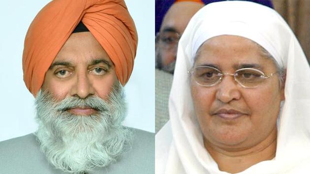 Gen (Retd) JJ Singh is the SAD Taksali candidate and Bibi Jagir Kaur is the SAD candidate from Khadoor Sahib LS seat.(HT Photos)