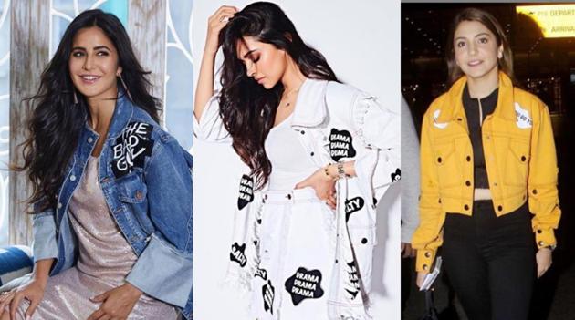 Deepika Padukone,Katrina Kaif, Anushka Sharma rock the denim on denim trend in different ways.(Instagram)