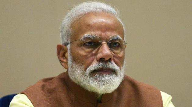 Prime Minister Narendra Modi will take a call this week on whether he inaugurates the first Hindu Temple in Abu Dhabi by video, or in person on April 19-20.(Mohd Zakir/HT PHOTO) Prime Minister Narendra Modi will take a call this week on whether he inaugurates the first Hindu Temple in Abu Dhabi by video, or in person on April 19-20.(Mohd Zakir/HT PHOTO)