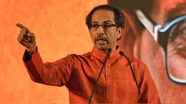 Uddhav Thackrey-led Shiv Sena released its manifesto on Tuesday.(HT)