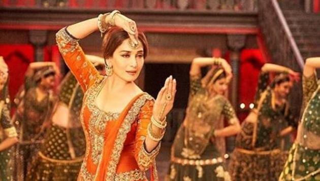 Madhuri Dixit in a still from Tabaah Ho Gaye from Kalank.(Instagram)