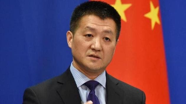 China's Ministry of Foreign Affairs spokesman Lu Kang speaks during a briefing in Beijing.(AFP file)