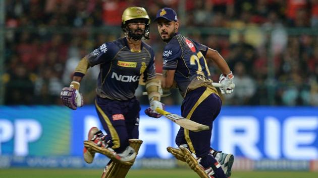 File image of Dinesh Karthik, Nitish Rana (AFP) File image of Dinesh Karthik, Nitish Rana (AFP)