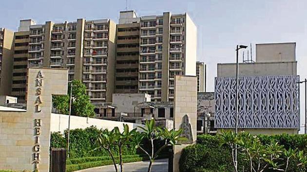 Homebuyers in Ansal Heights alleged that the project has been delayed by more than four years.(HT Photo)