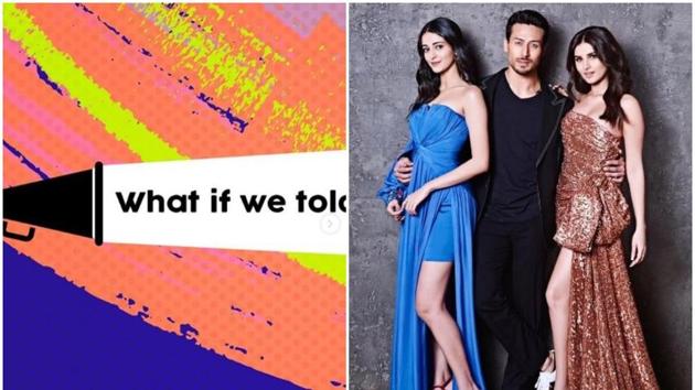 Tiger Shroff, Ananya Panday and Tara Sutaria star in karan Johar’s Student of the Year 2.(Instagram)