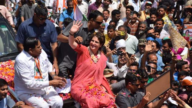 Priyanka holds road shows in Saharanpur, Bijnor (HT) Priyanka holds road shows in Saharanpur, Bijnor (HT)
