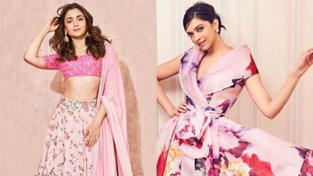 Deepika Padukone and Alia Bhatt stun in floral attires.(Instagram)