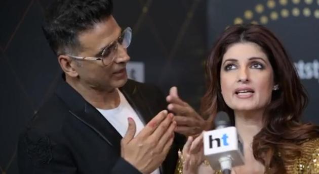 Akshay Kumar and Twinkle Khanna at the HT India’s Most Stylish Awards.