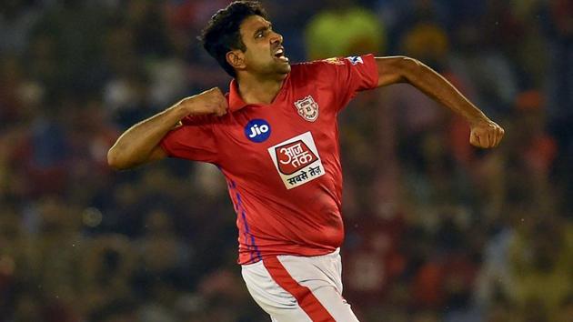Kings XI Punjab captain Ravichandran Ashwin celebrates after dismissing Sunrisers Hyderabad batsman Vijay Shankar. (AFP) Kings XI Punjab captain Ravichandran Ashwin celebrates after dismissing Sunrisers Hyderabad batsman Vijay Shankar. (AFP)
