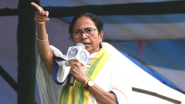 Trinamool Congress supremo and West Bengal Chief Minister Mamata Banerjee at election rally in Cooch Behar. (ANI) Trinamool Congress supremo and West Bengal Chief Minister Mamata Banerjee at election rally in Cooch Behar. (ANI)