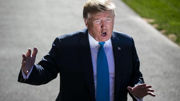 This is not the first time that the president has retweeted controversial fan-made material. Previous cases include the image of the president body slamming a CNN logo.(Bloomberg) This is not the first time that the president has retweeted controversial fan-made material. Previous cases include the image of the president body slamming a CNN logo.(Bloomberg)