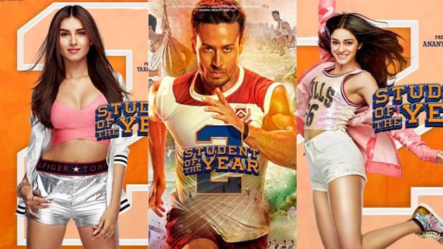 Student of the Year 2 new posters introduce Tara Sutaria, Tiger Shroff and Ananya Panday.