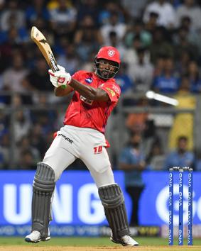 Chris Gayle scored 63 runs off 36 balls. (AFP) Chris Gayle scored 63 runs off 36 balls. (AFP)