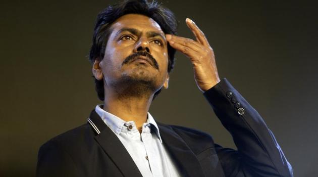 Nawazuddin Siddiqui attends the music launch of the movie Thackeray, in Mumbai.(AP)