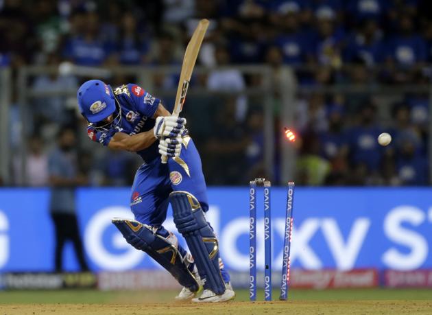 Siddesh Lad is bowled out by Mohammed Shami for 15 runs. (AP) Siddesh Lad is bowled out by Mohammed Shami for 15 runs. (AP)