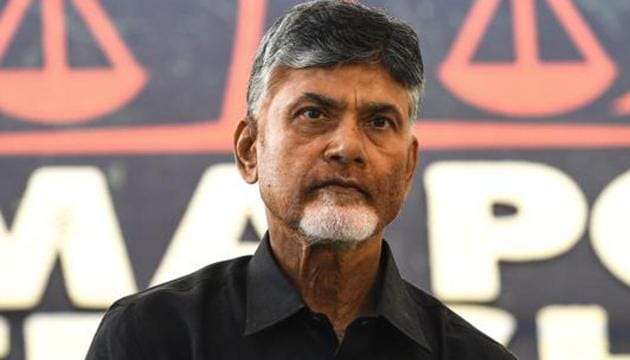 IN Chandrababu Naidu’s Telugu Desam Party won 15 out of the 25 Lok Sabha seats with a vote share of 40.5% in 2014.(AFP File)