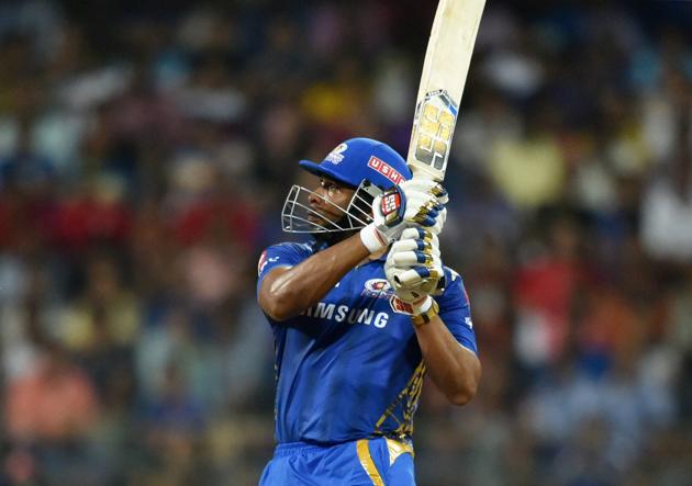 However, Kieron Pollard single-handedly took Mumbai Indians close to victory with an innings of 83 runs from 31 balls. (PTI) However, Kieron Pollard single-handedly took Mumbai Indians close to victory with an innings of 83 runs from 31 balls. (PTI)