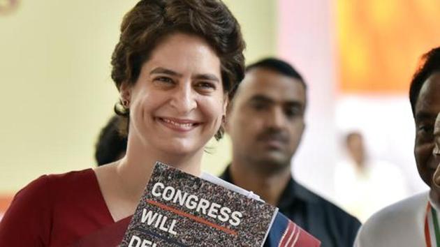 Gujarat Congress spokesperson Kailash Gadhvi said Priyanka Gandhi will address an election rally in the Banaskantha Lok Sabha constituency on April 17 after offering prayers at the Ambaji temple. (HT PHOTO) Gujarat Congress spokesperson Kailash Gadhvi said Priyanka Gandhi will address an election rally in the Banaskantha Lok Sabha constituency on April 17 after offering prayers at the Ambaji temple. (HT PHOTO)