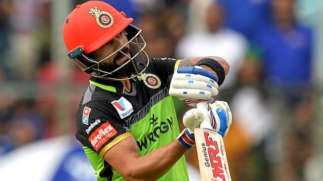 Royal Challengers Bangalore batsman and captain Virat Kohli reacts as he walks back to the pavilion. (AFP) Royal Challengers Bangalore batsman and captain Virat Kohli reacts as he walks back to the pavilion. (AFP)