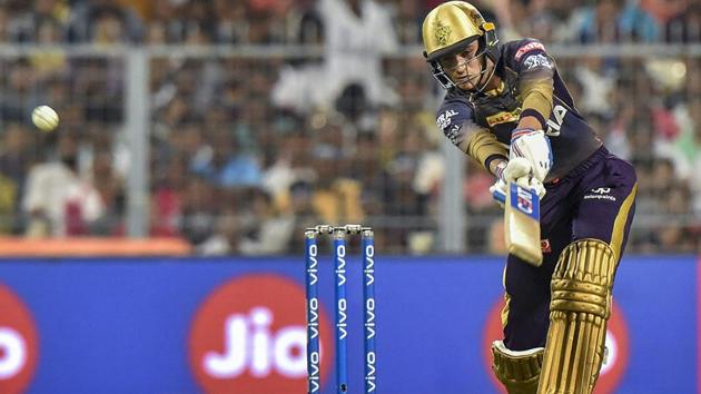 KKR batsman Shubman Gill plays a shot. (PTI)